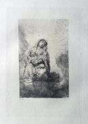 Extremely Rare and Collectible Antique Etching After Rembrandt, c. 1880