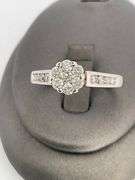 CERTIFIED 14K WHITE GOLD LADIES DIAMOND RING