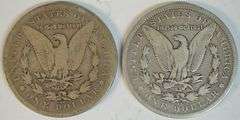 Scarce 1878-CC & 1890-CC Morgan Silver Dollars in circ