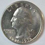 Gem BU 1976 Bicentennial Washington Quarter Off-Center Error