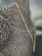 10k Yellow Gold Solid Curb Chain 2.5mm Link Necklace 22"