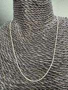 Sterling Silver Diamond-Cut Snake Chain 1mm Solid 925 Italy Tornado Necklace 16"