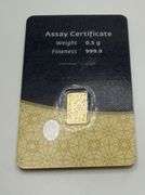 IGR Half Gram Gold Bar with Assay Certificate
