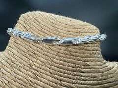 Sterling Silver Diamond-Cut Rope Chain 4.7mm Solid 925 Italy New Bracelet 8"