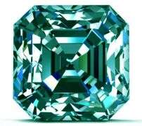 Amazing 5 Ct VVs1 Ice Mint Green Asscher Cut Fire Moissanite Solitaire