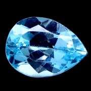 Full sparkle! 7.20ct vivid baby blue Topaz!
