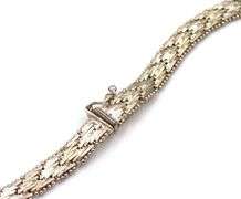 Set of 925 sterling silver textured basketweave chevron V shaped necklace and earrings