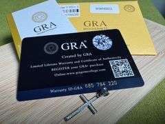 Rhodium Plated 925 Sterling Silver Moissanite Cross Pendant