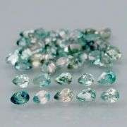 Heated only! Matched 6.03ct blue green Sapphire set!