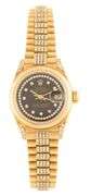 Rolex President 69178, 26mm, Aftermarket Diamond Dial and Bracelet, 18K Ladies Watch
