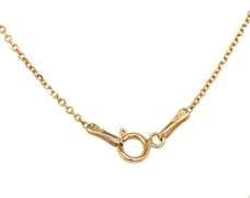 14kt Yellow gold Enameled Flamingo pendant on chain