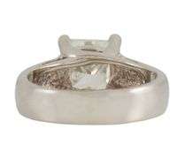 2.65ct Princess Diamond Solitaire Straight Engagement Ring in Platinum