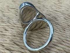 Sterling Silver 925 One of a Kind Dichroic Glass Ring Size 6