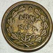 Army Navy Patriotic Civil War Token