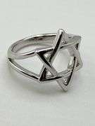925 Sterling Silver Star Of David Ring