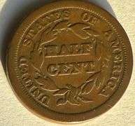 1854 Half Cent
