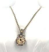 Italian Tagliamonte cameo pendant on chain