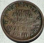 1863 S T Martin Ohio Store Card CWT