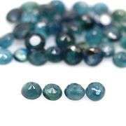 Heated only! 7.76ct blue green Sapphire set