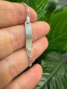 Sterling Silver 925 Child's ID 5.5mm Bracelet 6"