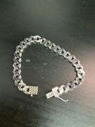 certified brand new men's diamond cuban link bracelet