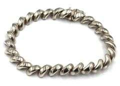 Set of vintage 925 sterling silver Napier link necklace and bracelet