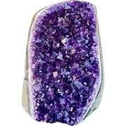 Natural Amethyst Crystal Cluster Dark Purple