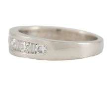 Gardiner Brothers 0.75ctw Round and Baguette Diamond Band Ring in Platinum