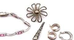 Vintage 925 sterling silver group lot of mis jewelry