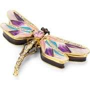 Dragonfly Enamel Trinket Box with Crystal