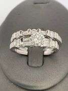 CERTIFIED PLATINUM AND DIAMOND WEDDING SET