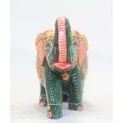Hand-Carved Green Jade Elephant Natural Stone