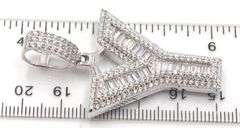 925 Sterling silver Initial Y cubic zirconia pendant