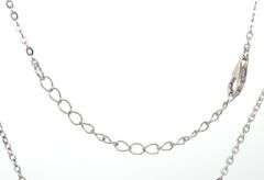 10mm clover pendant on chain necklace in 925 sterling silver