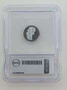 1942 Mercury Dime - Black Ruthenium & Hologram, ICG Genuine