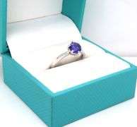 Darling 1.24CTS Round Brilliant Cut Tanzanite Ring in Sterling Silver