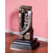 Bronze Woman Gives Life Metal on Base