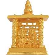 Gold-Plated Cast Iron Lakshmi–Ganesha Mandir
