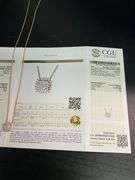 CERTIFIED BRAND NEW 18K ROSE GOLD NECKLACE WITH DIAMOND PENDANT
