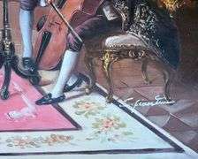 UNIQUE BEAUTIFUL VICTORIAN PAINTING ON CANVAS