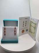 Magnificent pair of Ruby and diamond earring in Silver – EGL Certified