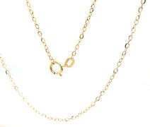 14kt Yellow gold cable chain necklace