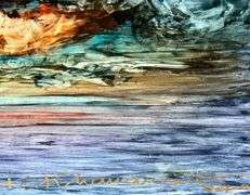 Father of Abstract Romanticism, Kamran Khavarani Original Oil on Paper Kamran Khavarani Heavenly Mov