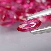 Amazing 5.91ct marquise cut pure Ruby set