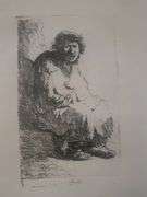 Collection of 15 Very Rare Etchings After Rembrandt (c. 1880)