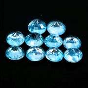 Vibrant blue! 7.88ct 11pc Cambodian Zircon set