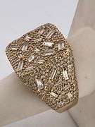 MEN'S CERTIFIED 14K YELLOW GOLD DIAMOND RING