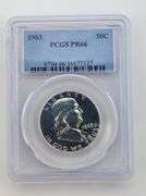 1963 Franklin Silver Half Dollar, PCGS PR66
