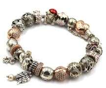 Pandora bracelet with charms
