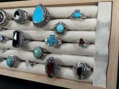 .925 Sterling Silver Curated 20 Ring Lot Various Sizes & Styles